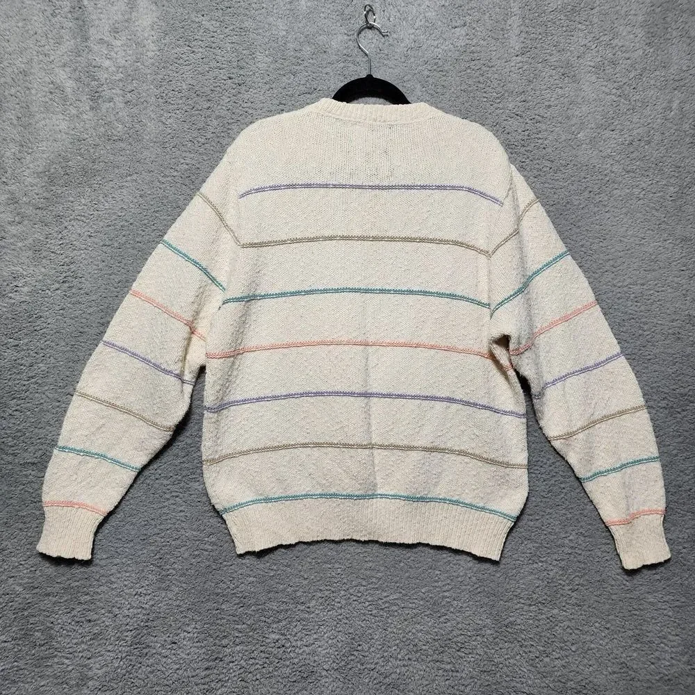 Vintage 90s Lake Harmony Rowing Club USA‎ Made Women's XL Knitted Sweater